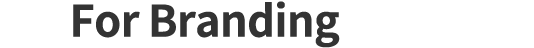 for branding